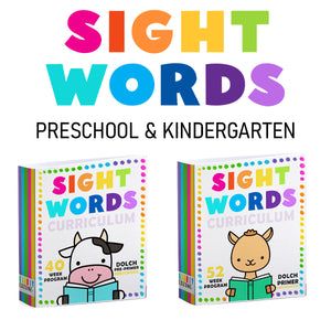 Sight Word Curriculum Bundle for Preschool & Kindergarten
