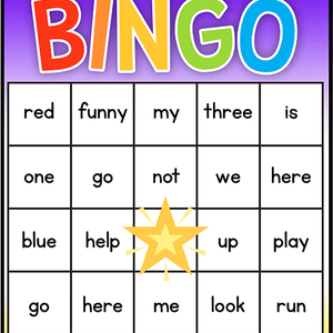 Sight Word Bingo: Dolch 220 PrePrimer