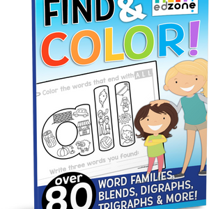 Find & Color! Word Families, Blends, Digraphs & Trigraphs