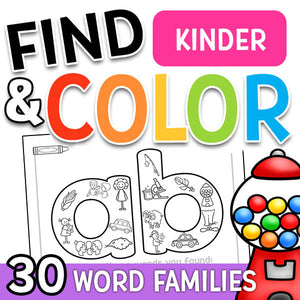 Find & Color Word Families