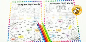 Sight Word Fishing Worksheets