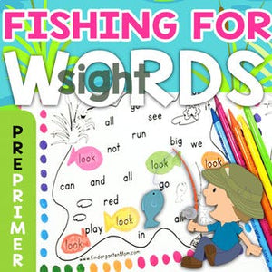 Sight Word Fishing Worksheets