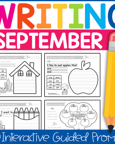 Kindergarten Writing Prompts: A Year of Interactive Guided Writing