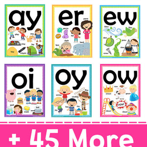 Classroom Charts with Vowels & Controlled R