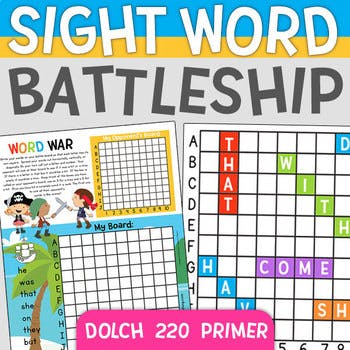 Sight Word Battleship - EdZonePub