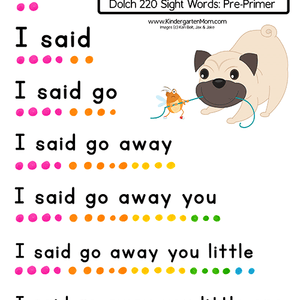 Sight Word Sentences