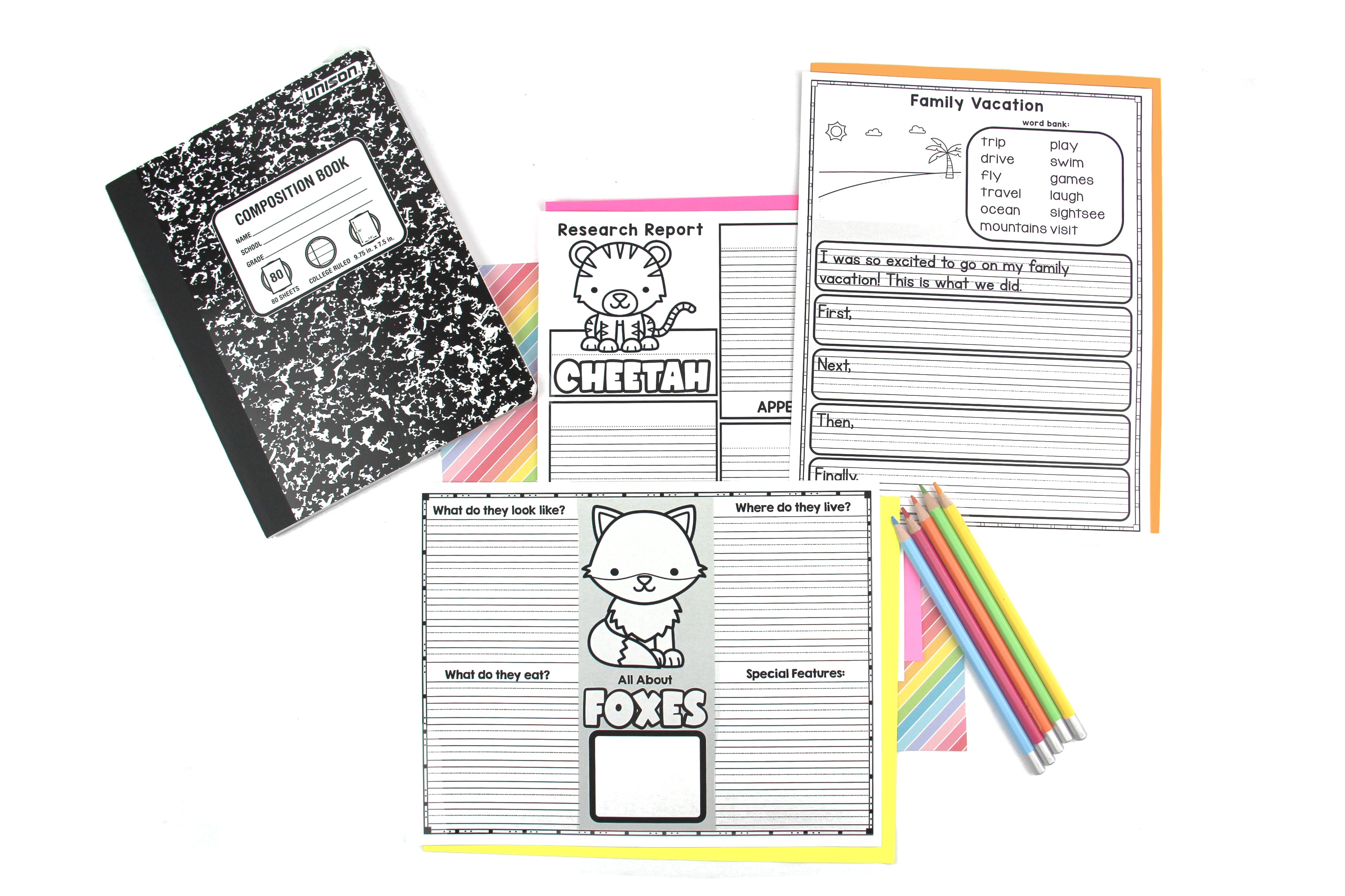 First-Grade Writing Prompts Bundle - EdZonePub